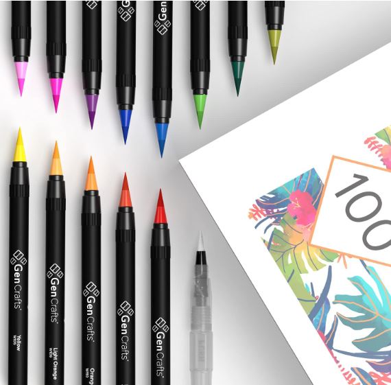 GenCrafts Watercolor Brush Pens