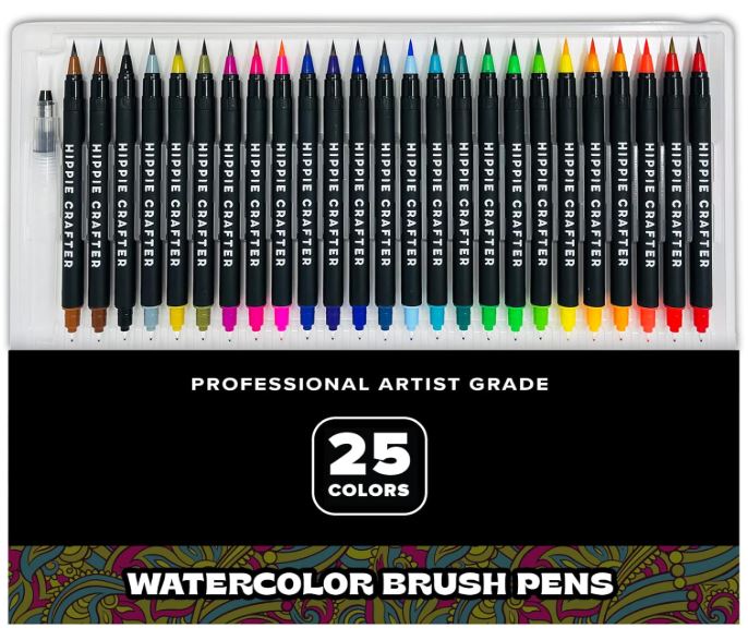 Hippie Crafter Watercolor Brush Set