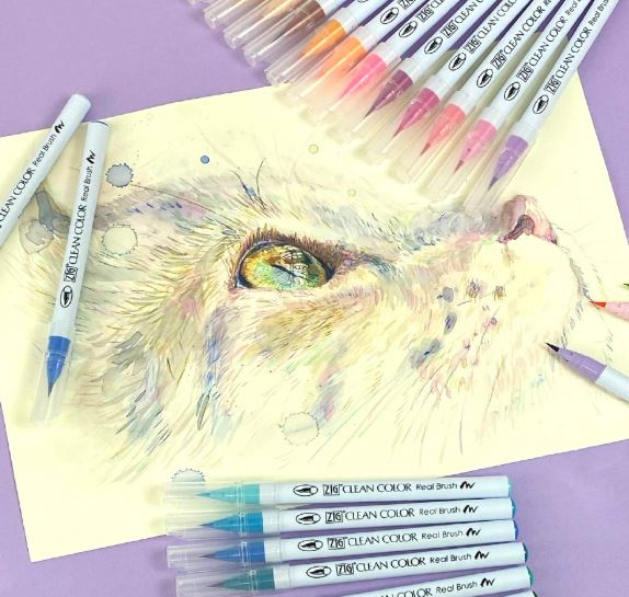Kuretake Zig watercolor brush pens