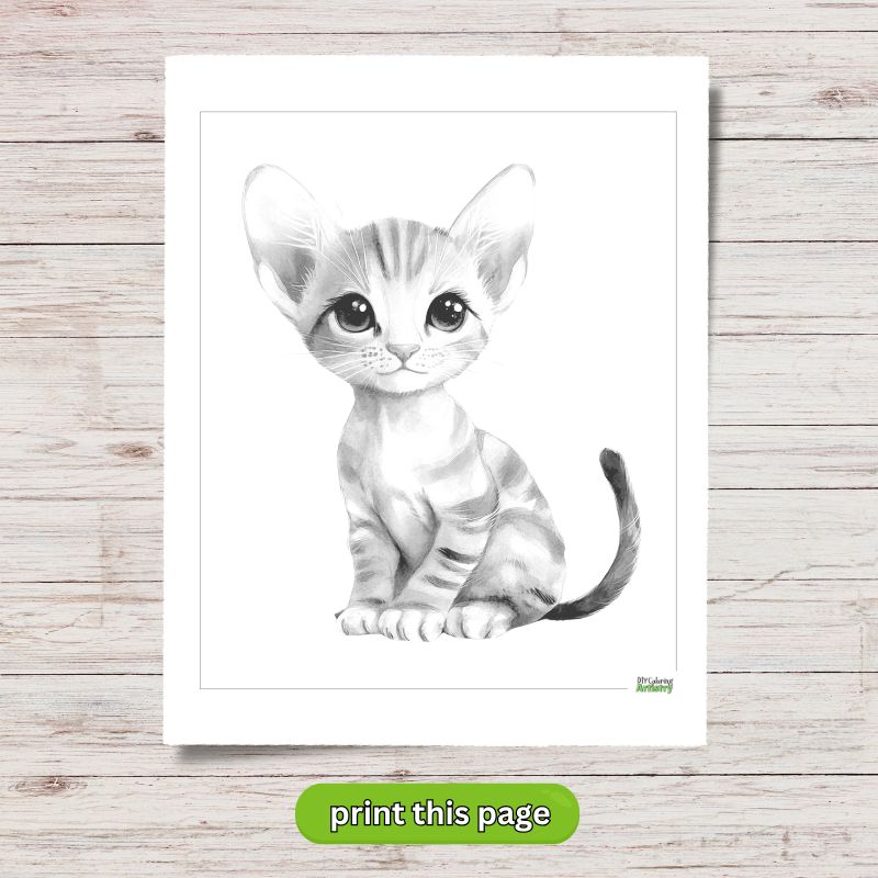 watercolor cartoon printable