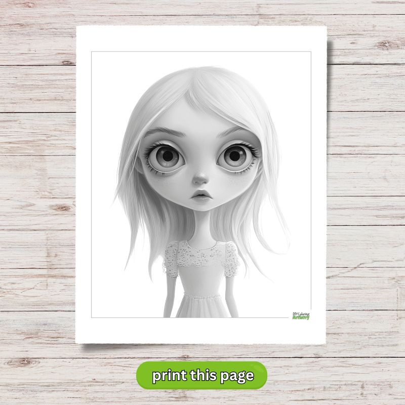 Quirky girl to Color