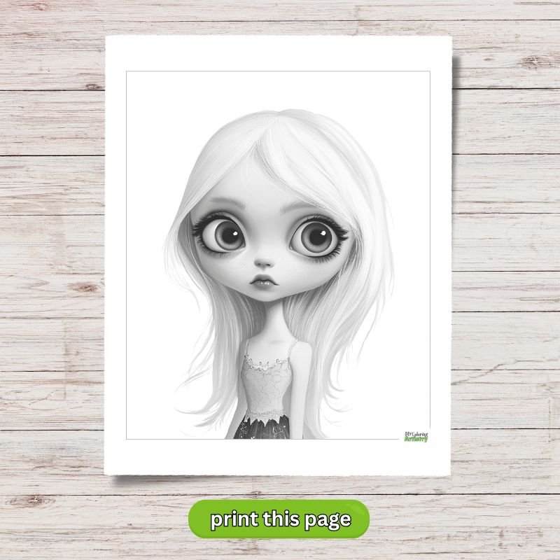 goth girl Printable