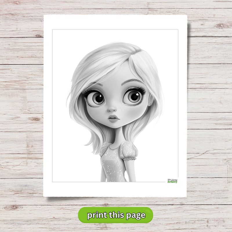 charming girl Coloring Sheet