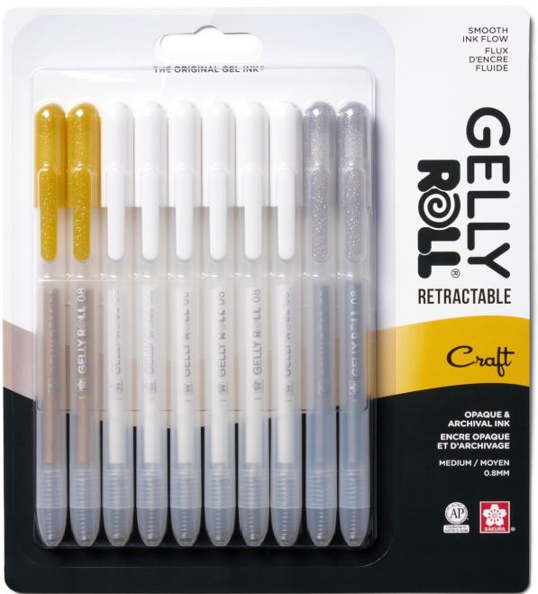 white gel pens