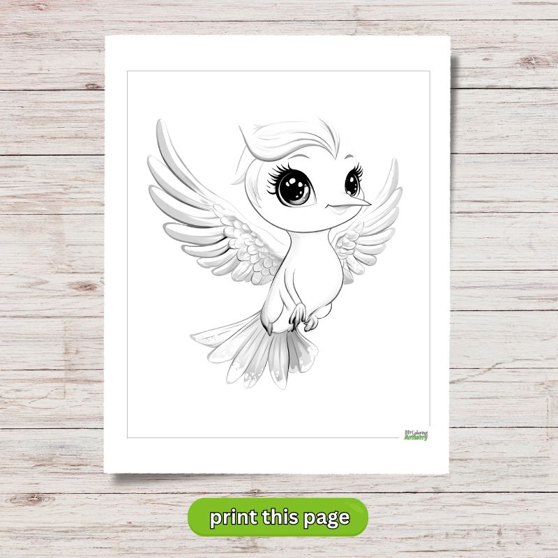 Cartoon Hummingbird