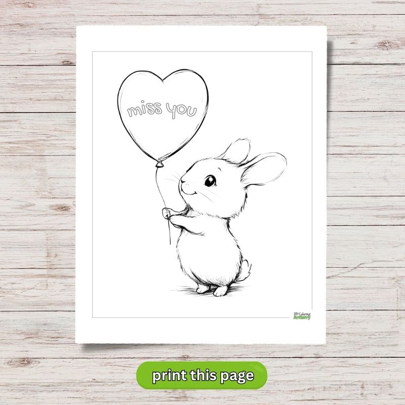 miss you coloring page