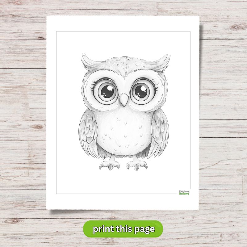 kawaii owl printable