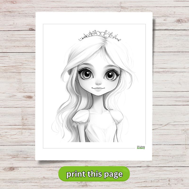 Princess with Long Hair
