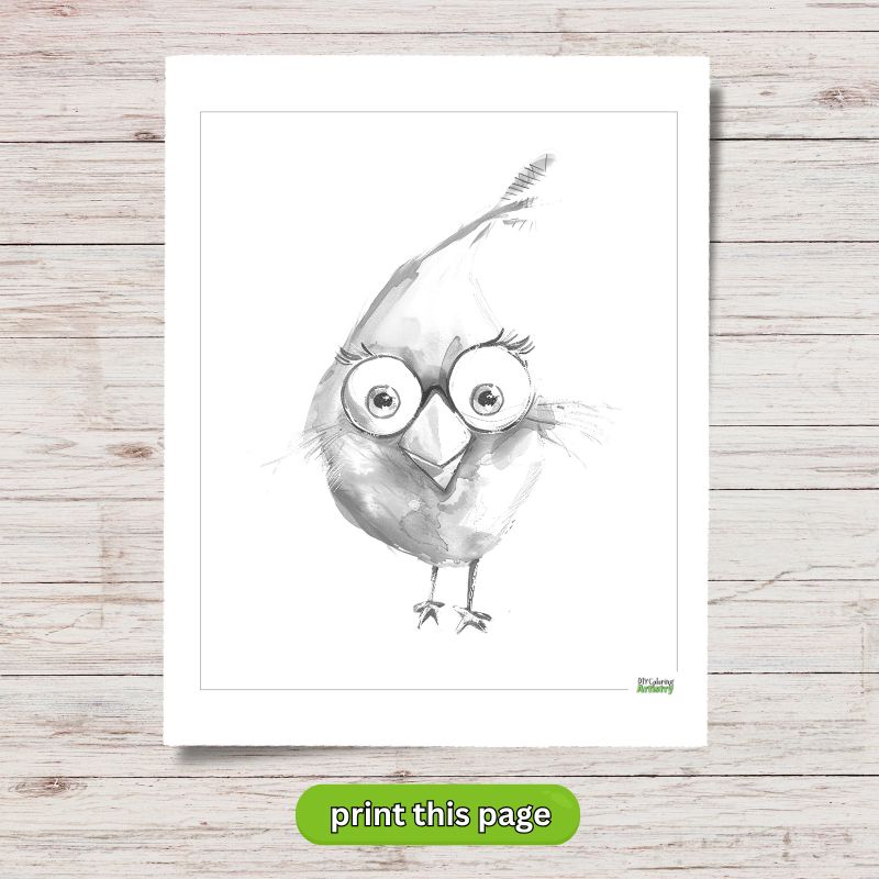 cartoon coloring page