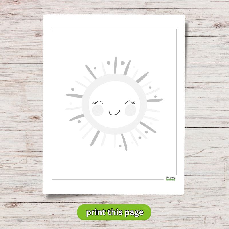 Sun Coloring Page