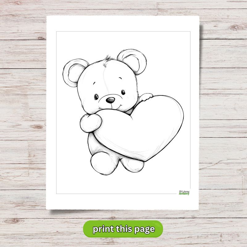 teddy bear with heart