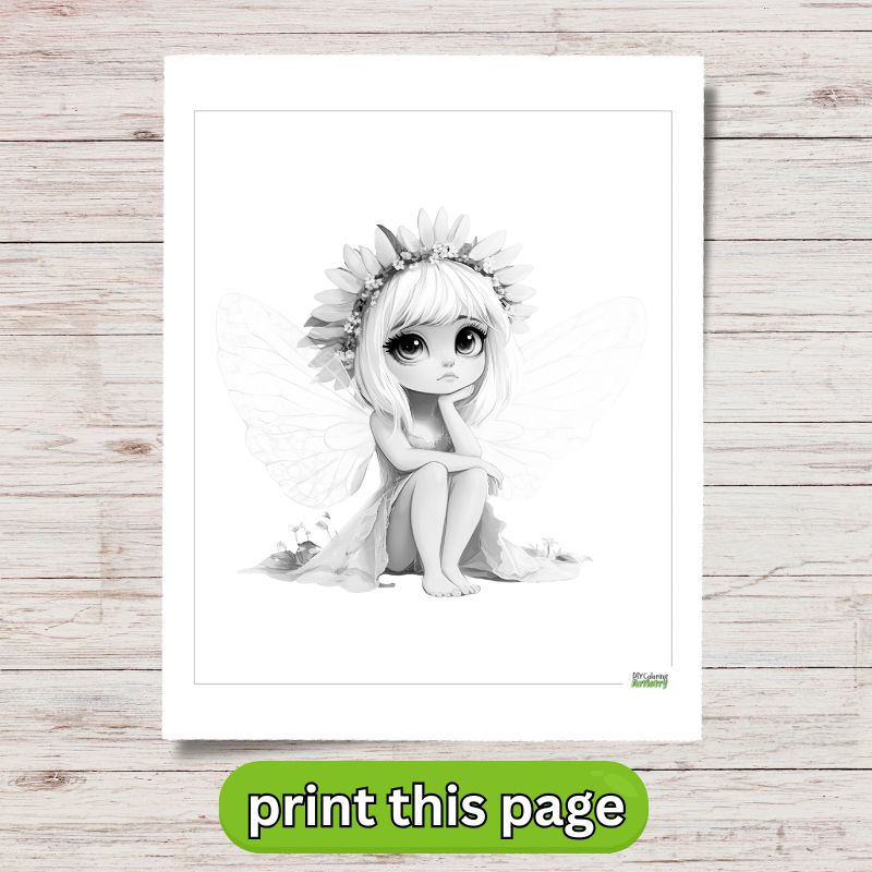 garden fairy printable