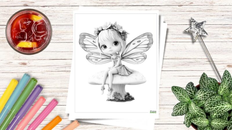 free fairy coloring pages