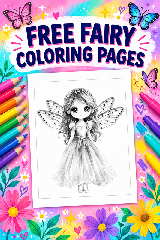 free fairy coloring pages