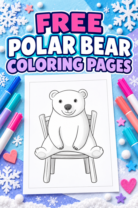 free polar bear coloring pages