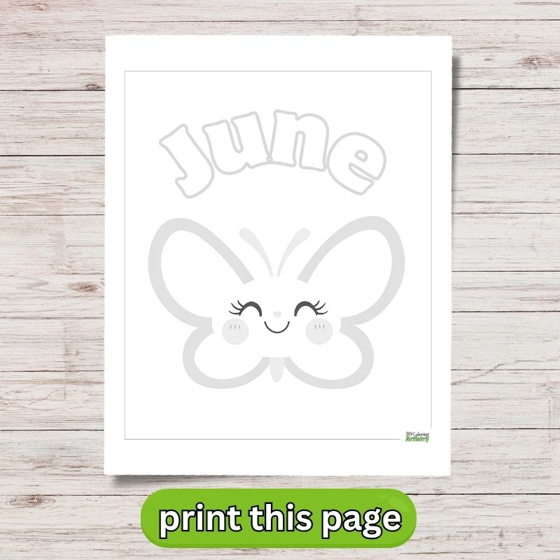 easy june coloring sheet