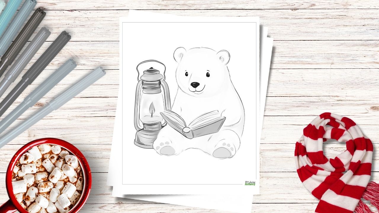 12 Free Polar Bear Coloring Pages