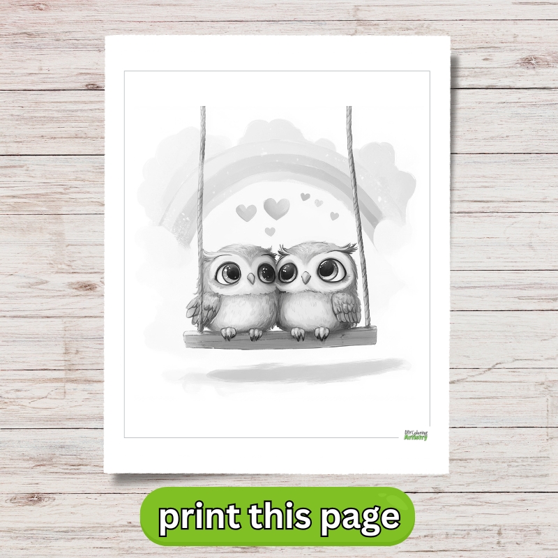 rainbow love owls PDF