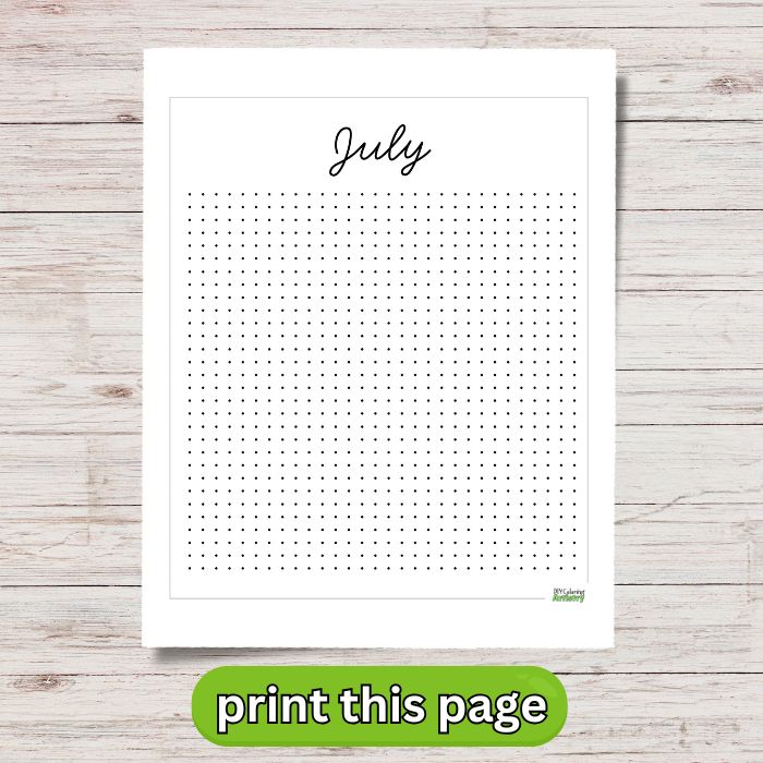 Dotted Grid Printable