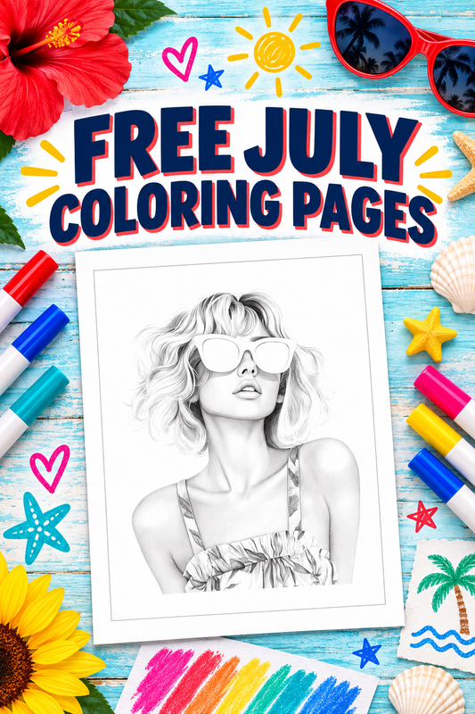 free july coloring pages