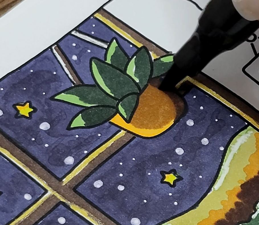 How To Color a Night Sky With Alcohol Markers - DIY Coloring Artistry