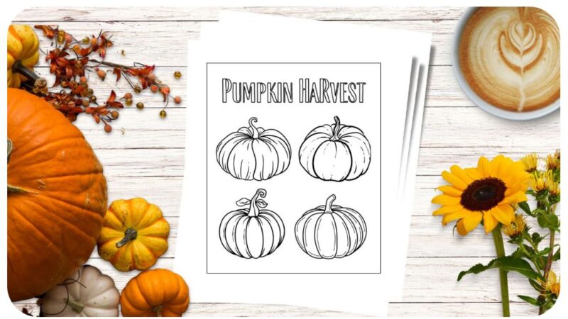 Easy Pumpkin Coloring Sheets