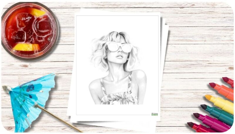 Easy Summer Coloring Pages