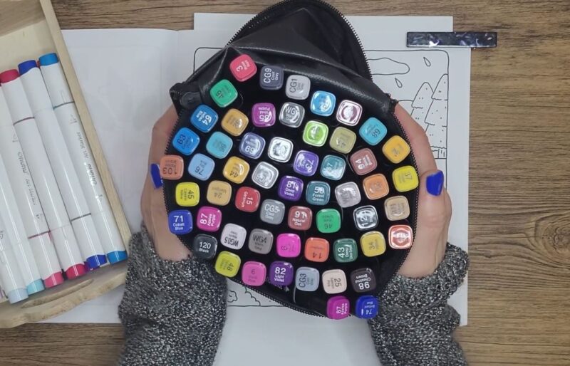 Choose your coloring book & Markers