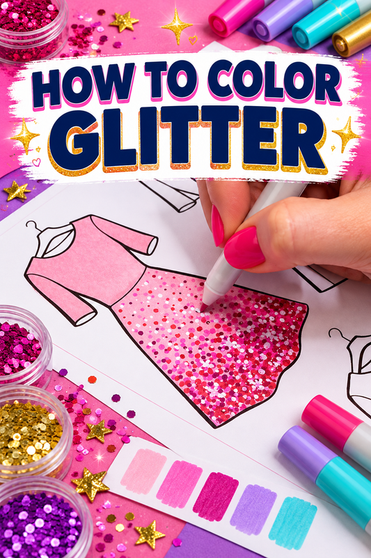 how to color glitter