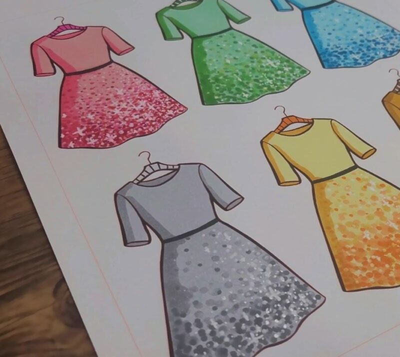 how to color glitter with alcohol markers