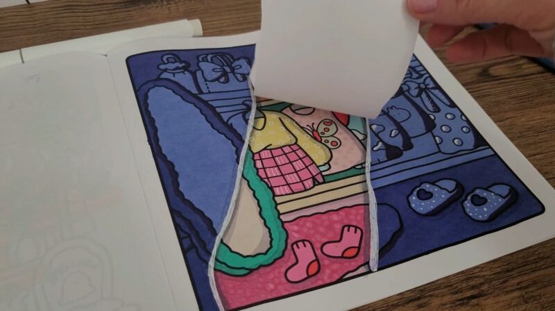 Torn Paper Effect Coloring Tutorial