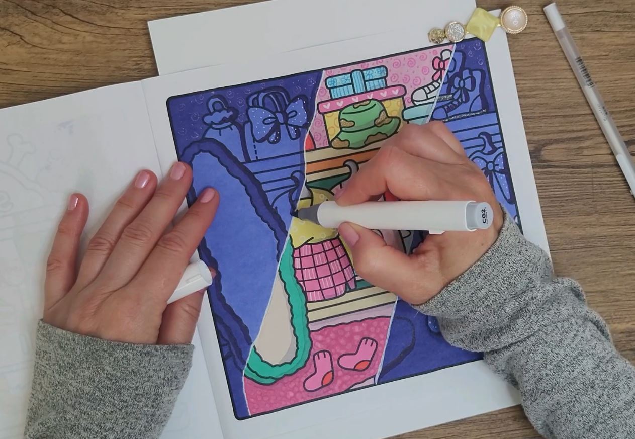 Torn Paper Effect Coloring Tutorial - DIY Coloring Artistry