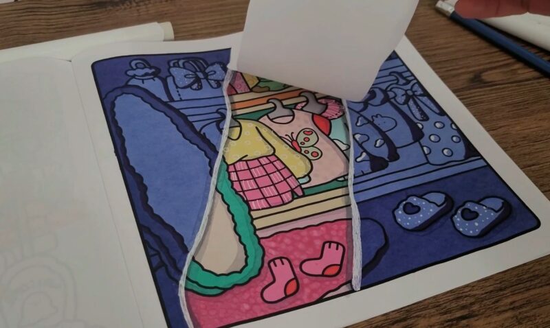 Reveal the torn page effect