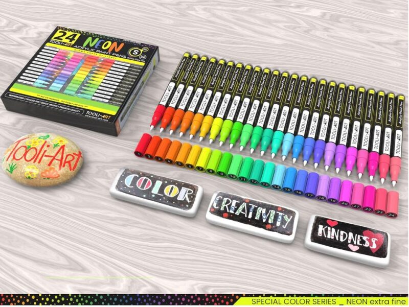 Tooli-Art Neon Fluorescent Paint Pens