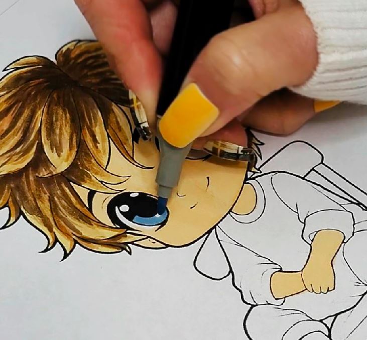 coloring the eyes