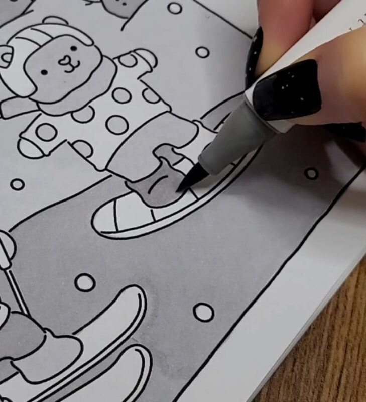 Add the medium shades