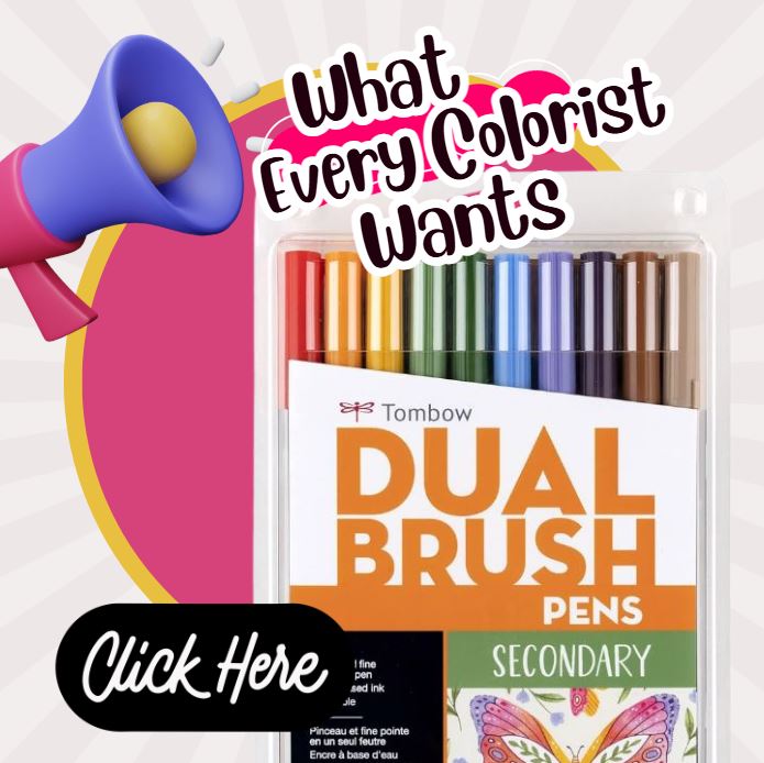 tombow brush pens for coloring