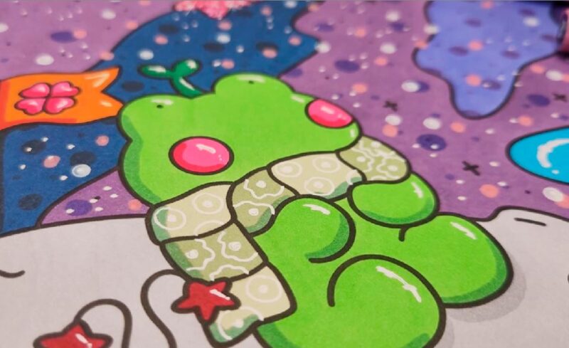 how to color an adult coloring book