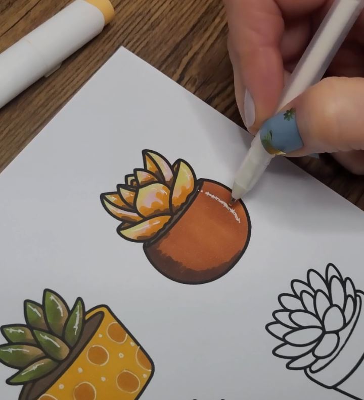 Coloring Succulent Ideas